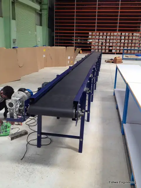 Modular belt conveyor for food processing applications
